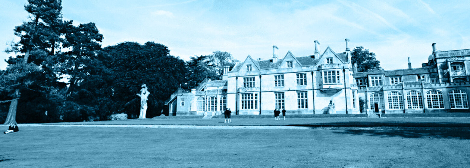 The historic main building at Abbot's Hill School