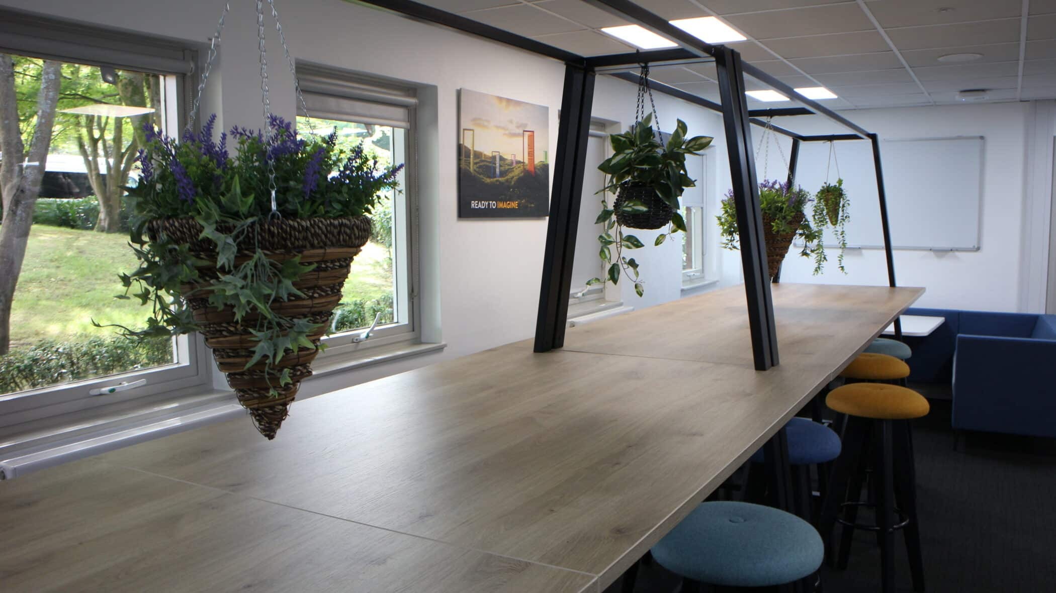 Bright study area inside the ACS Egham International Baccalaureate Centre