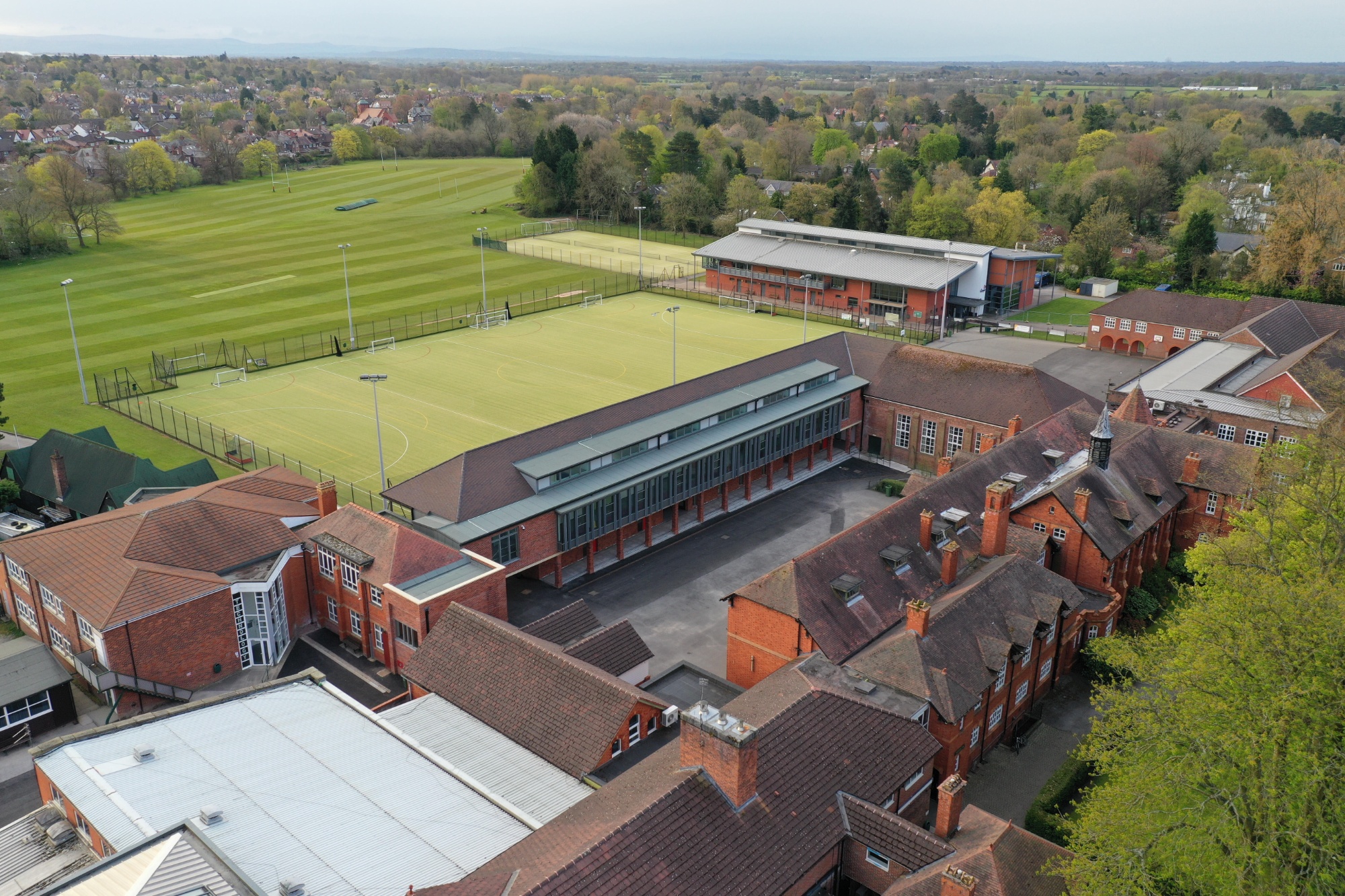 Campus view of Altrincham Grammar School for Boys