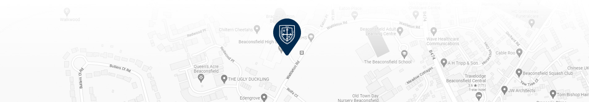 Campus view of Beaconsfield High School