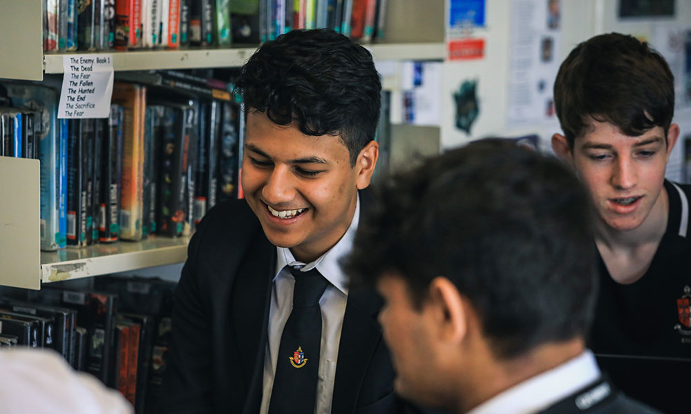 Bishop Vesey's Grammar School classroom learning