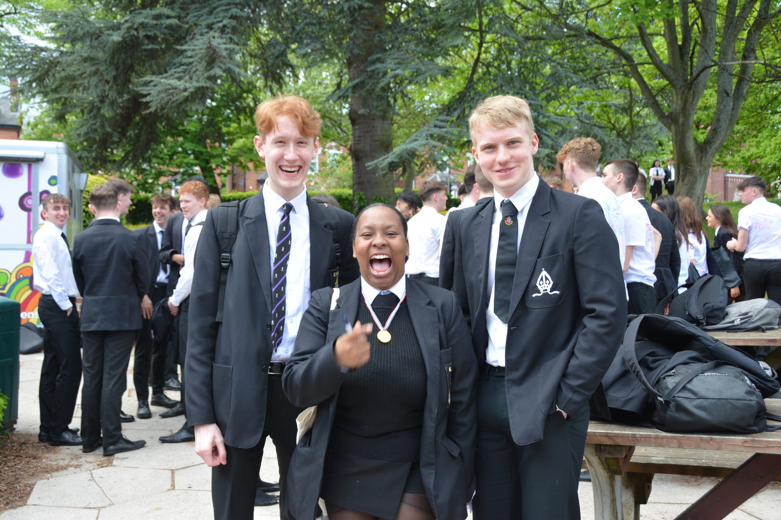Bishop Vesey's Grammar School students on campus