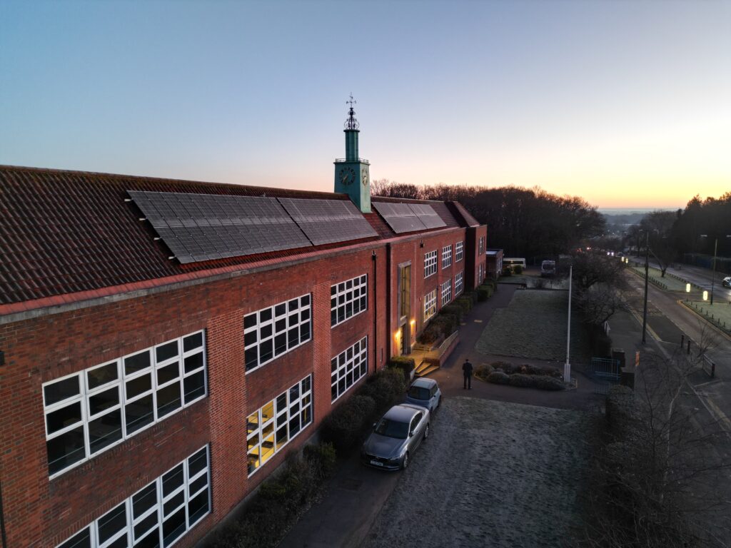 Campus view of Bournemouth School