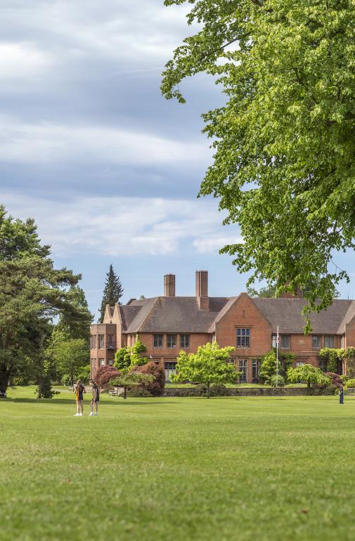 View across the grounds of Handcross Park
