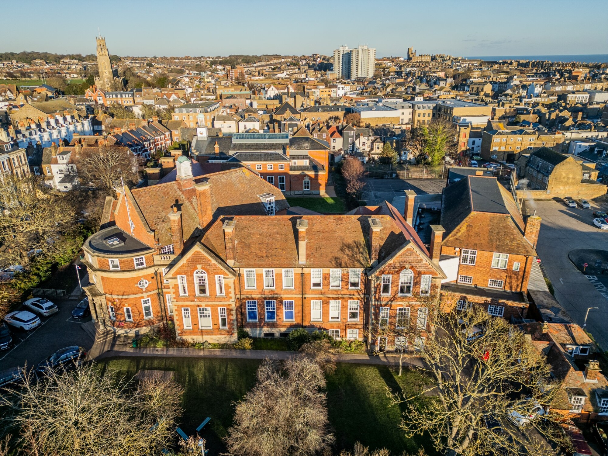 Chatham & Clarendon Grammar School campus aerial