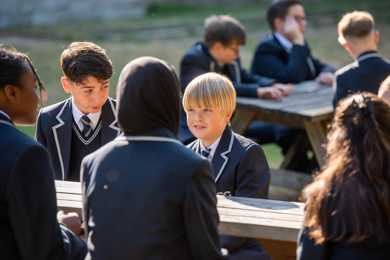 Chatham Grammar students studying