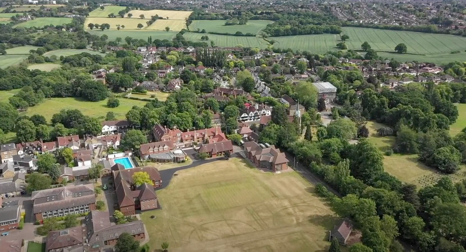 Campus view of Chigwell School