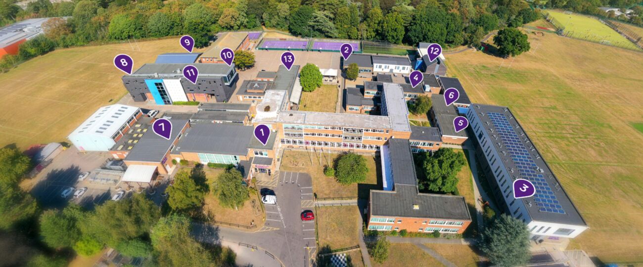 Campus view of Chislehurst and Sidcup Grammar School