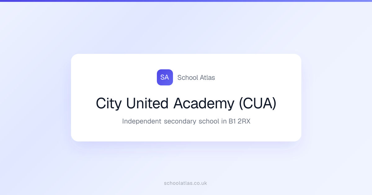 City United Academy (CUA) school image
