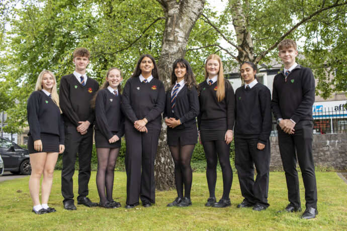 Clitheroe Royal Grammar School student group