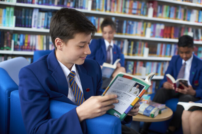 Clitheroe Royal Grammar School library study
