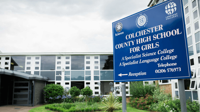 Campus view of Colchester County High School for Girls