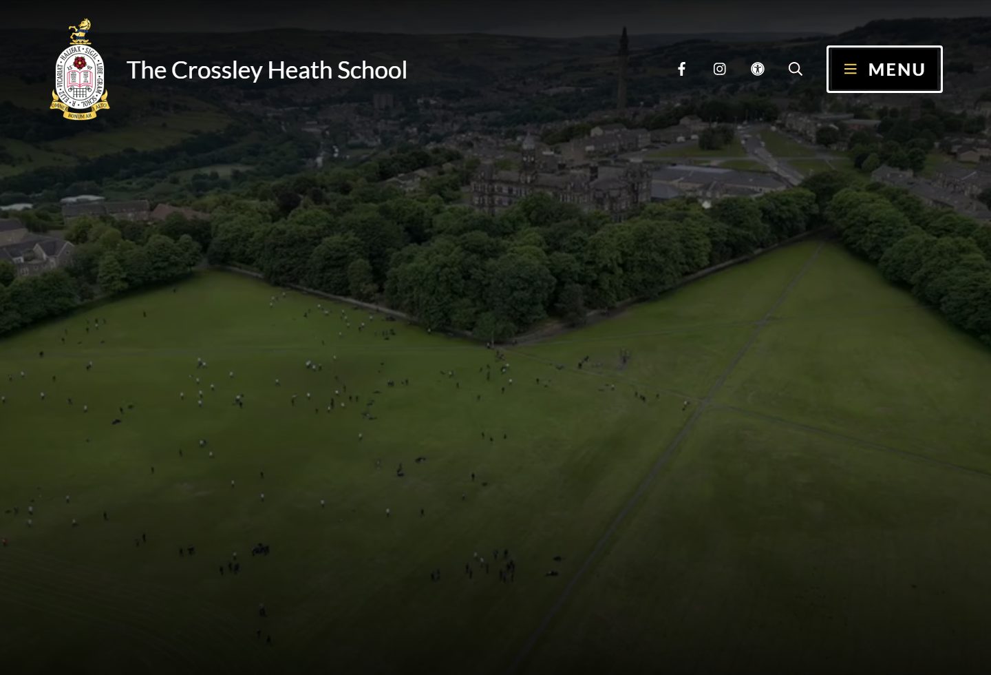 The Crossley Heath School homepage screenshot