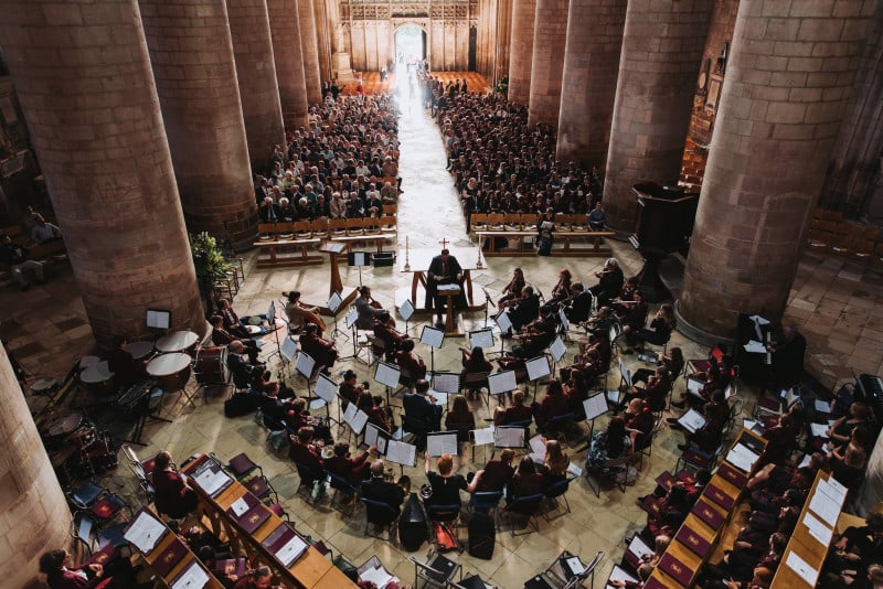 The Crypt School assembly