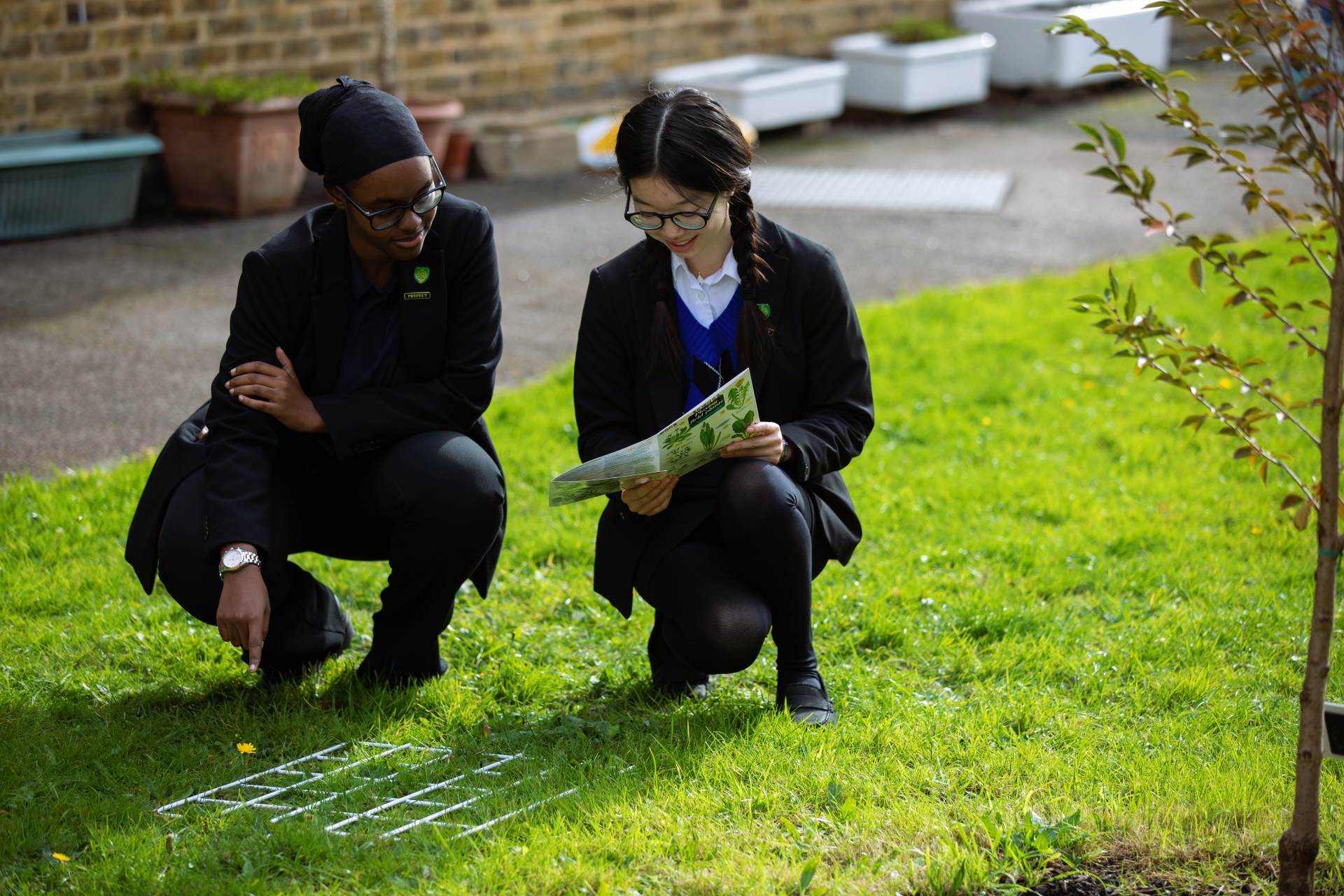 Dartford Grammar School for Girls students outdoors