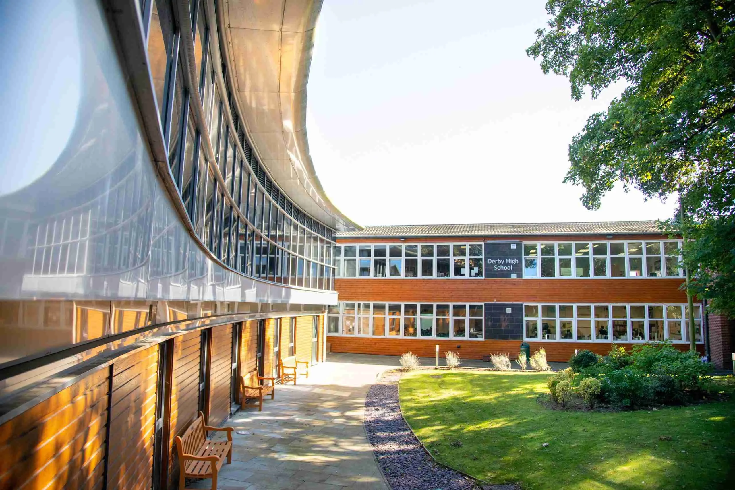 Campus view of Derby High School