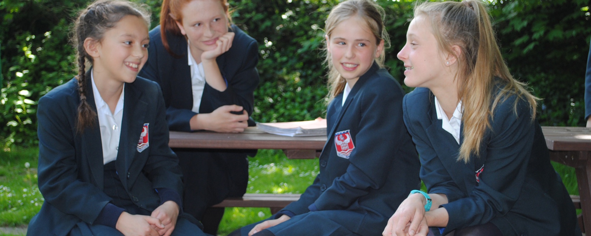 Dover Grammar School for Girls students outdoors