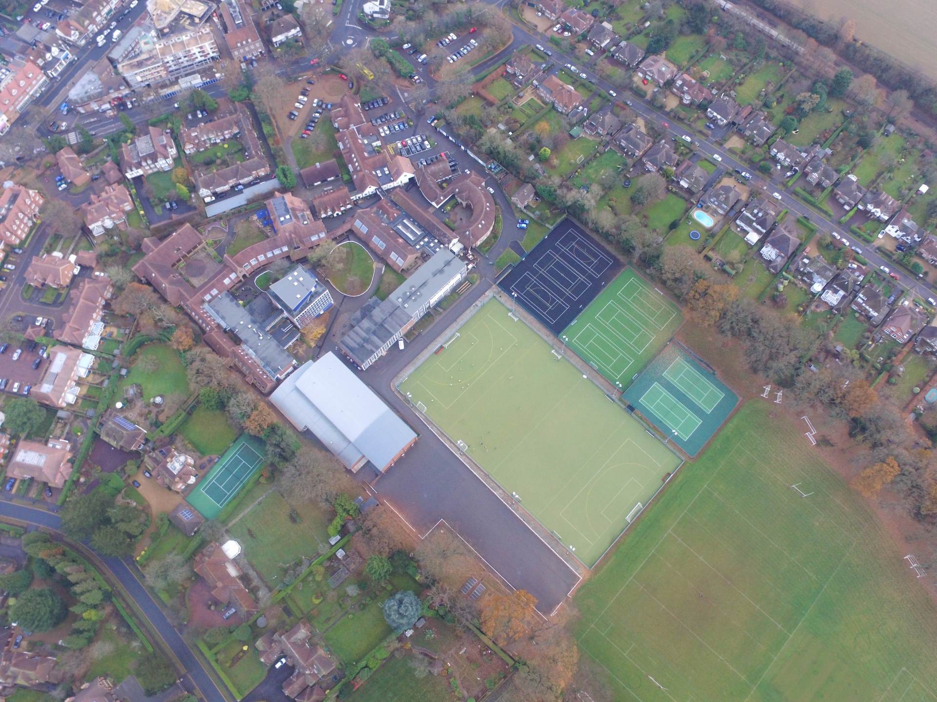 Campus view of Dr Challoner's Grammar School