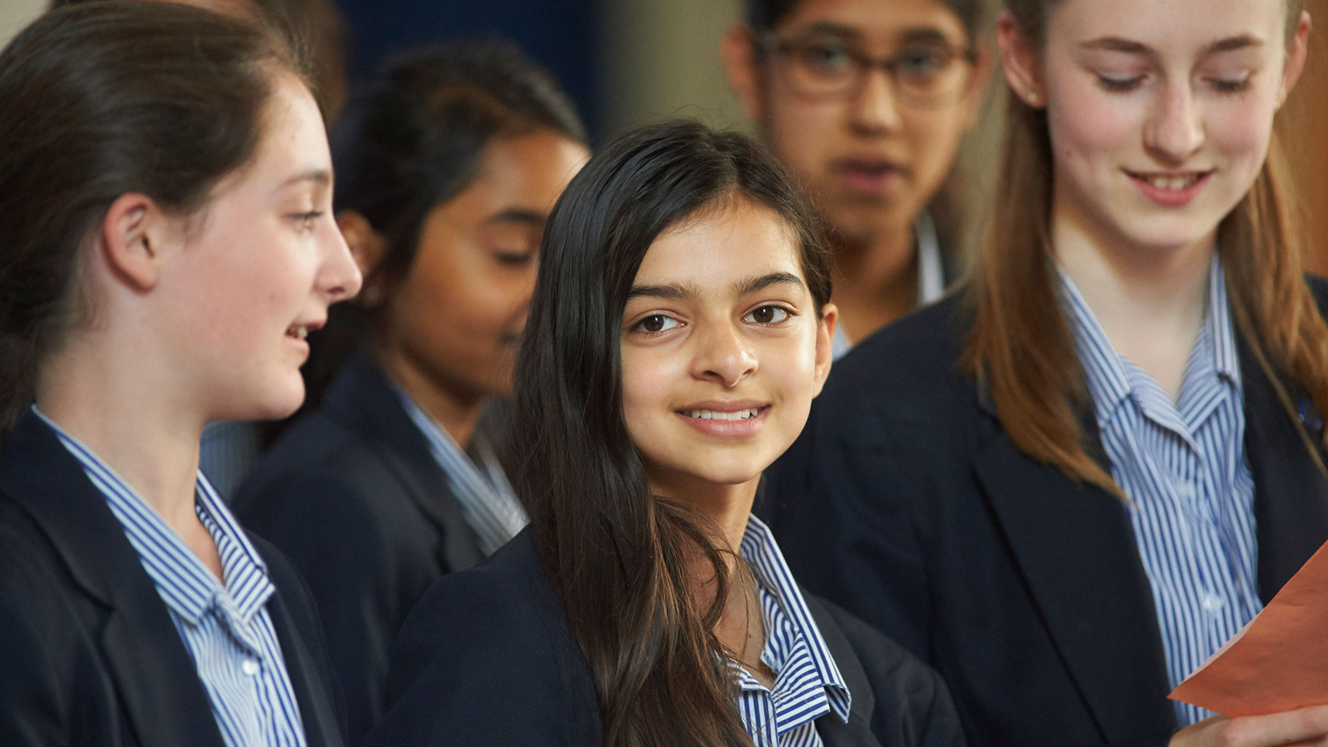 Dr Challoner's High School students in school