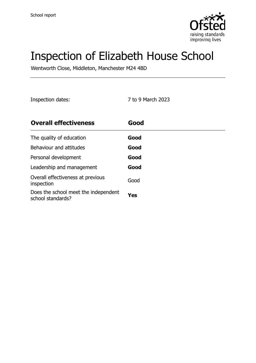Elizabeth House School school image