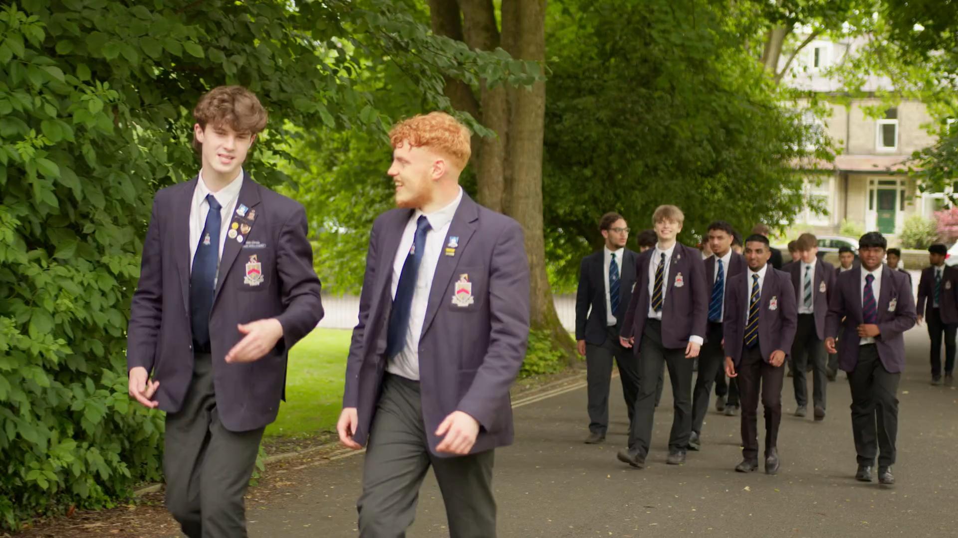 Ermysted's Grammar School students on campus