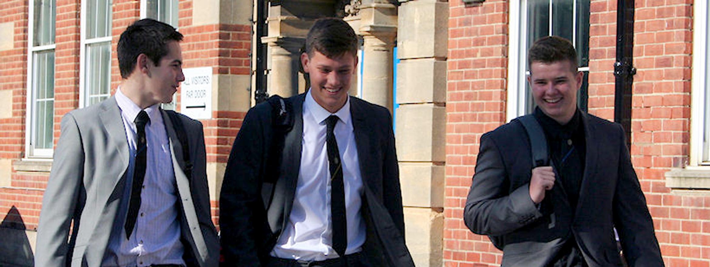 The Harvey Grammar School students on campus