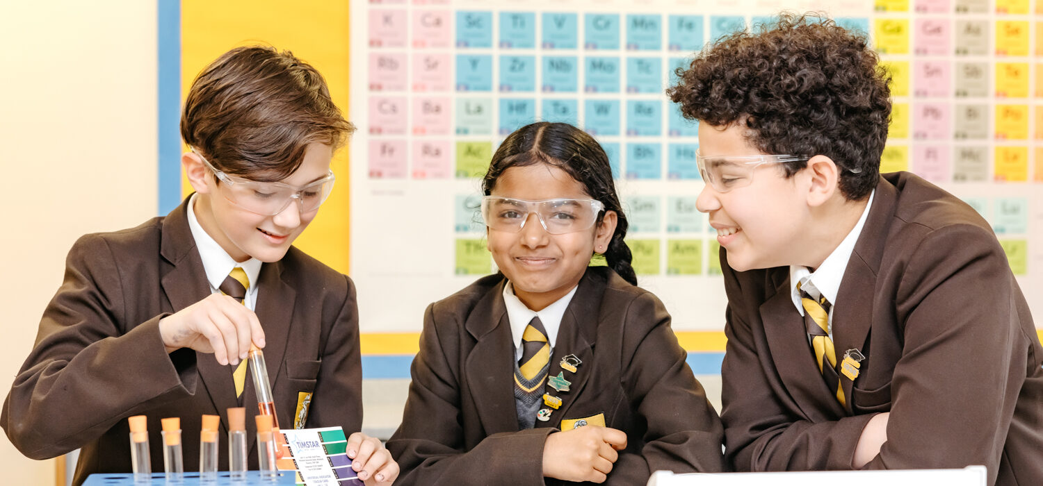 Heckmondwike Grammar School students studying