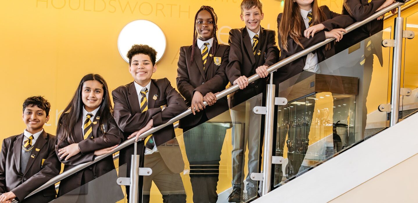 Heckmondwike Grammar School students in school