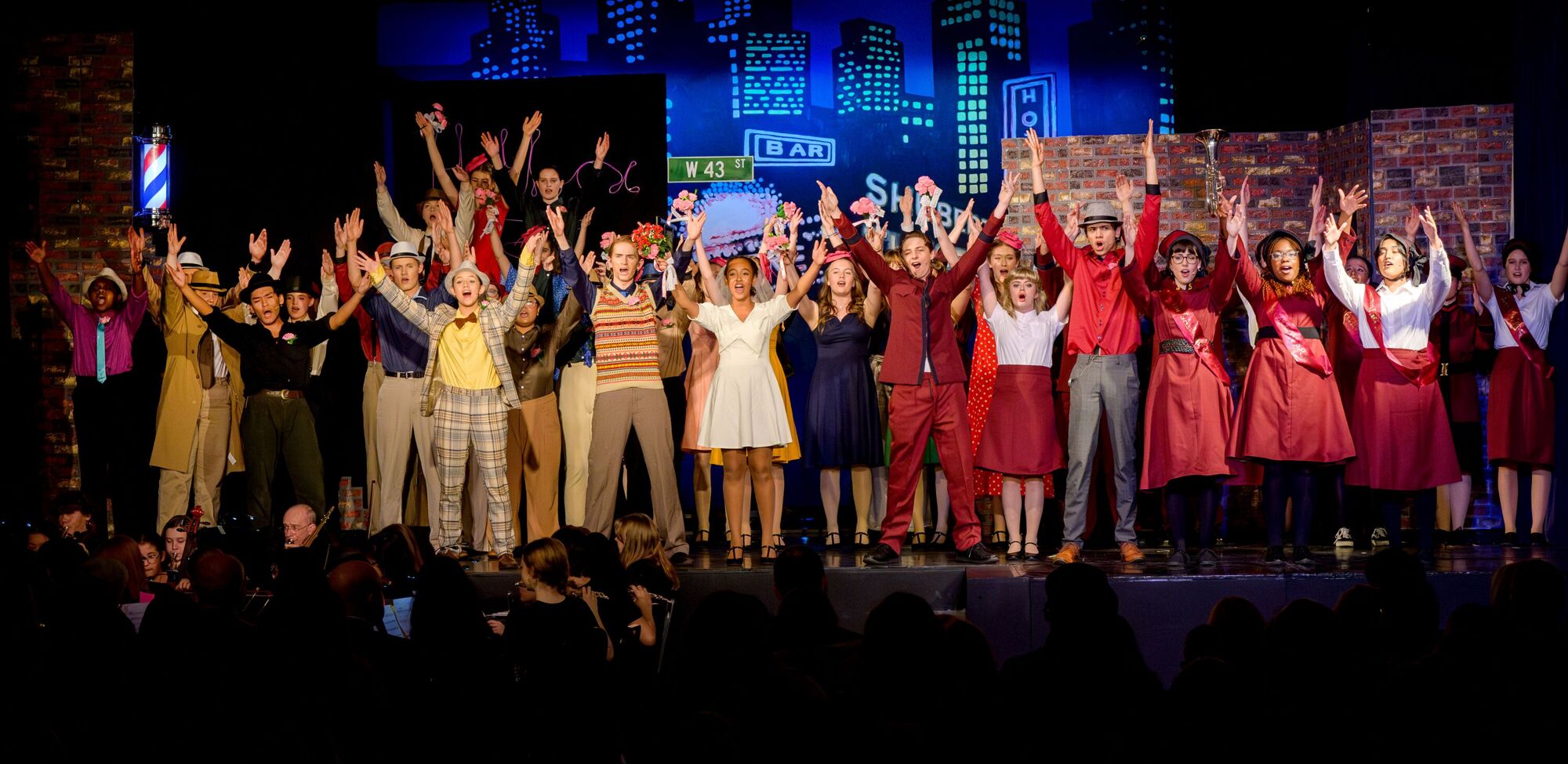 Highworth Grammar School stage performance