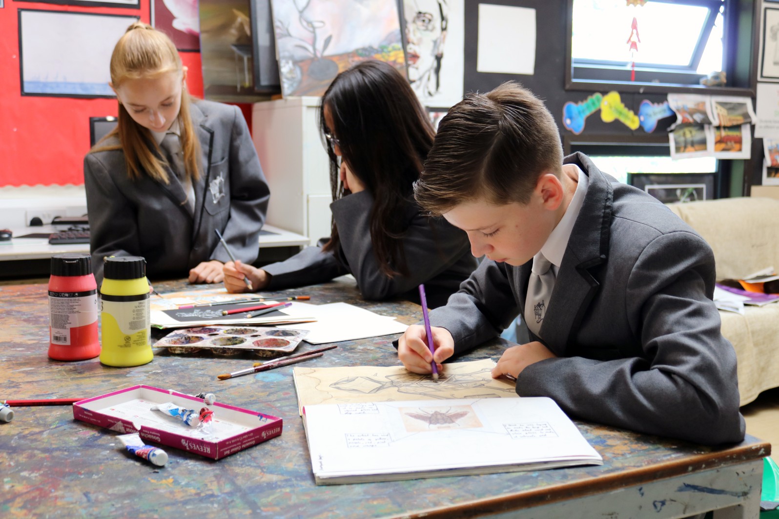 Holcombe Grammar School classroom learning