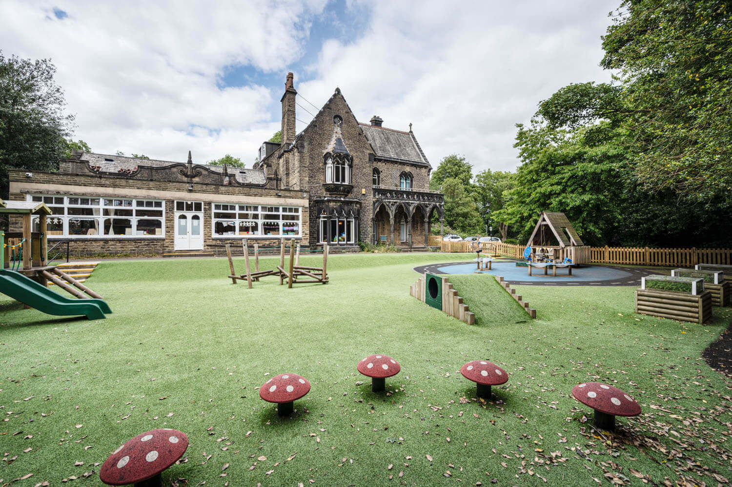 Campus view of Huddersfield Grammar School