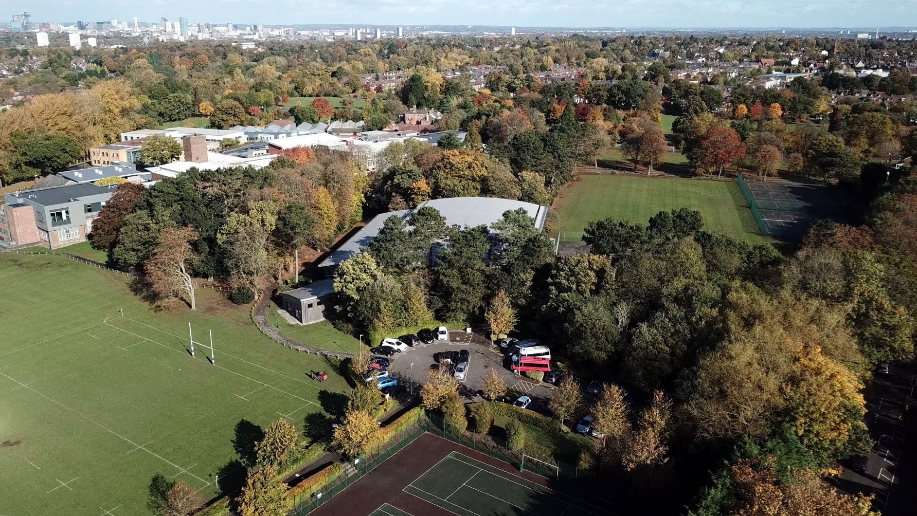 Campus view of King Edward VI Camp Hill School for Boys
