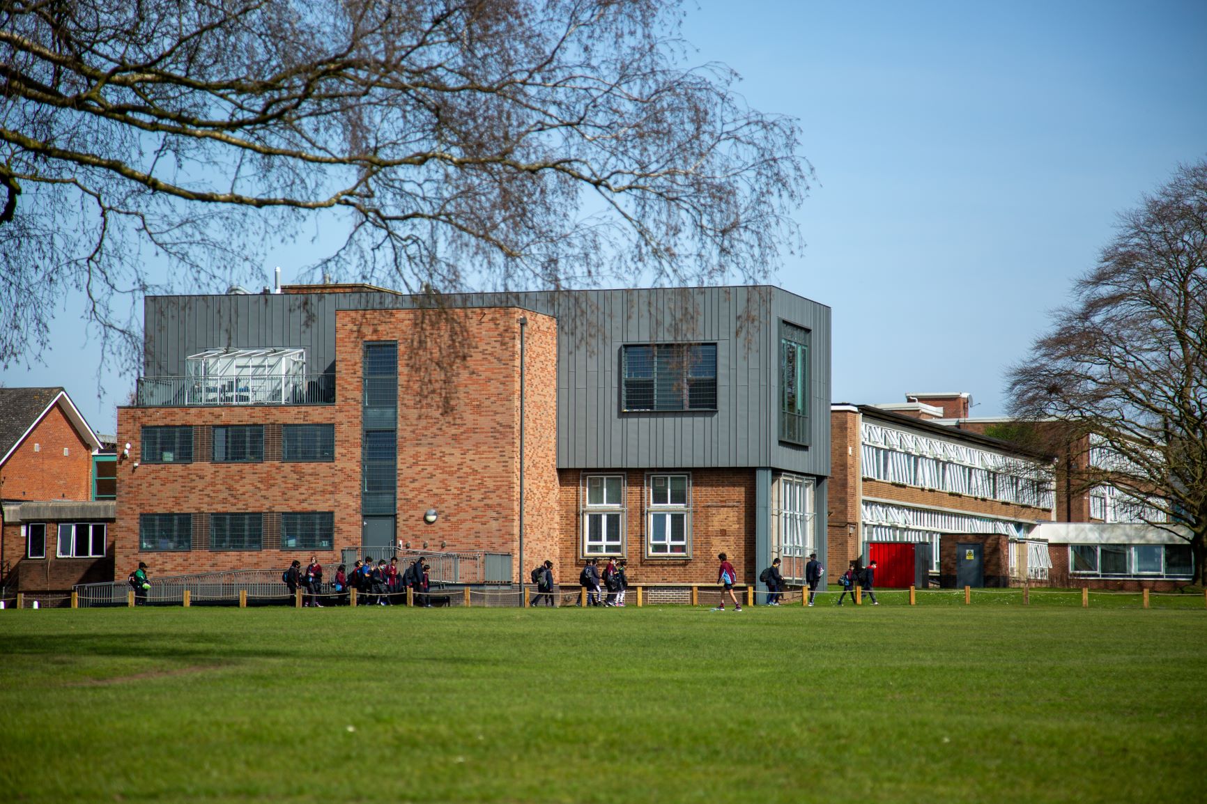Campus view of King Edward VI Camp Hill School for Boys