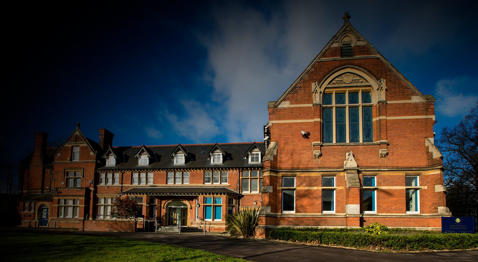 Campus view of King Edward VI Grammar School, Chelmsford