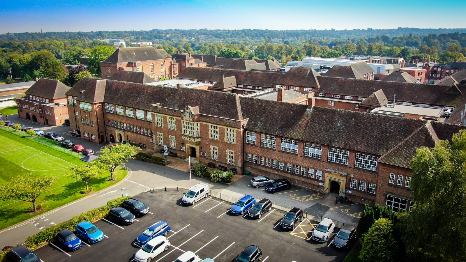 Campus view of King Edward VI High School for Girls