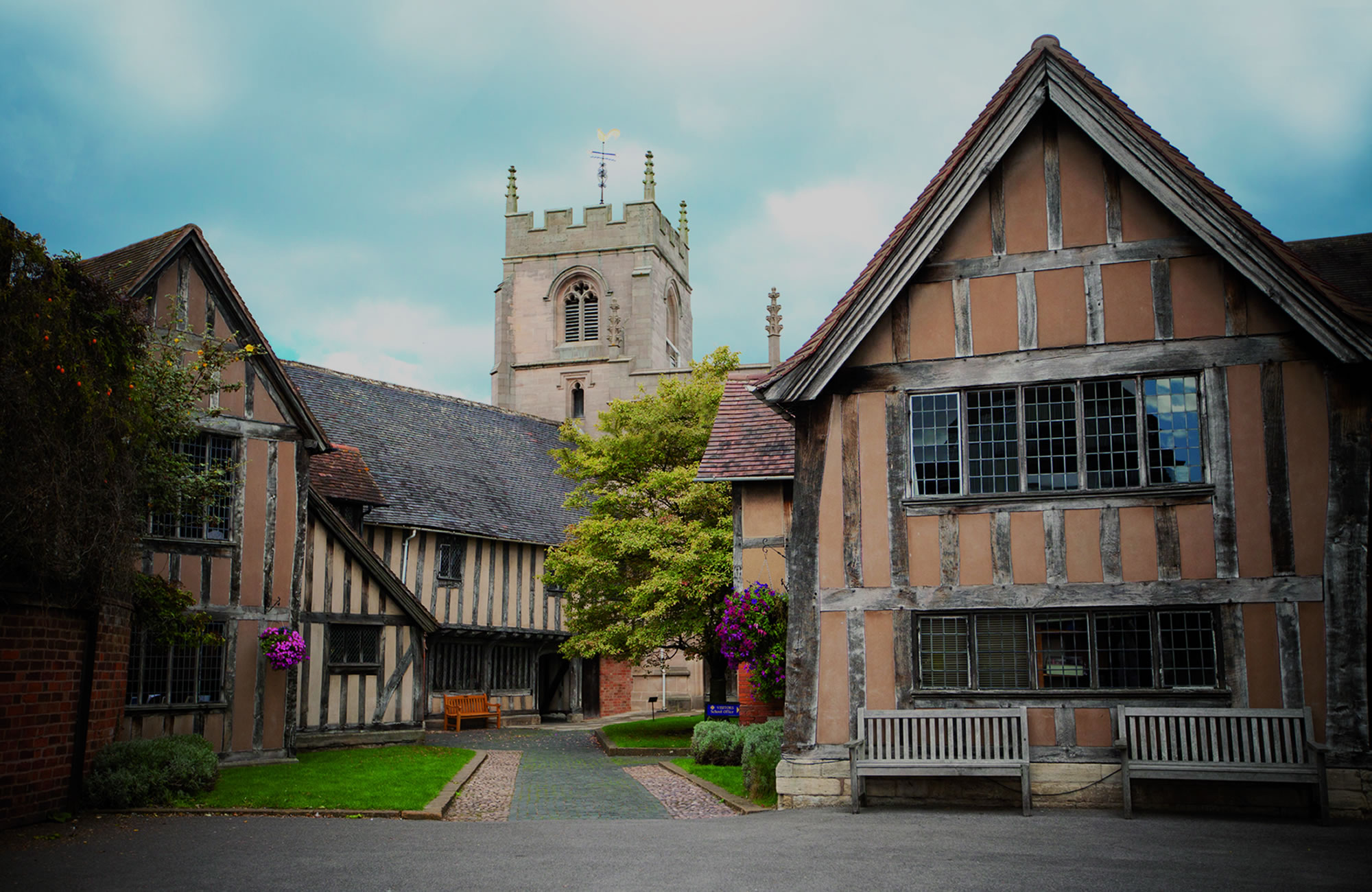 Campus view of King Edward VI School