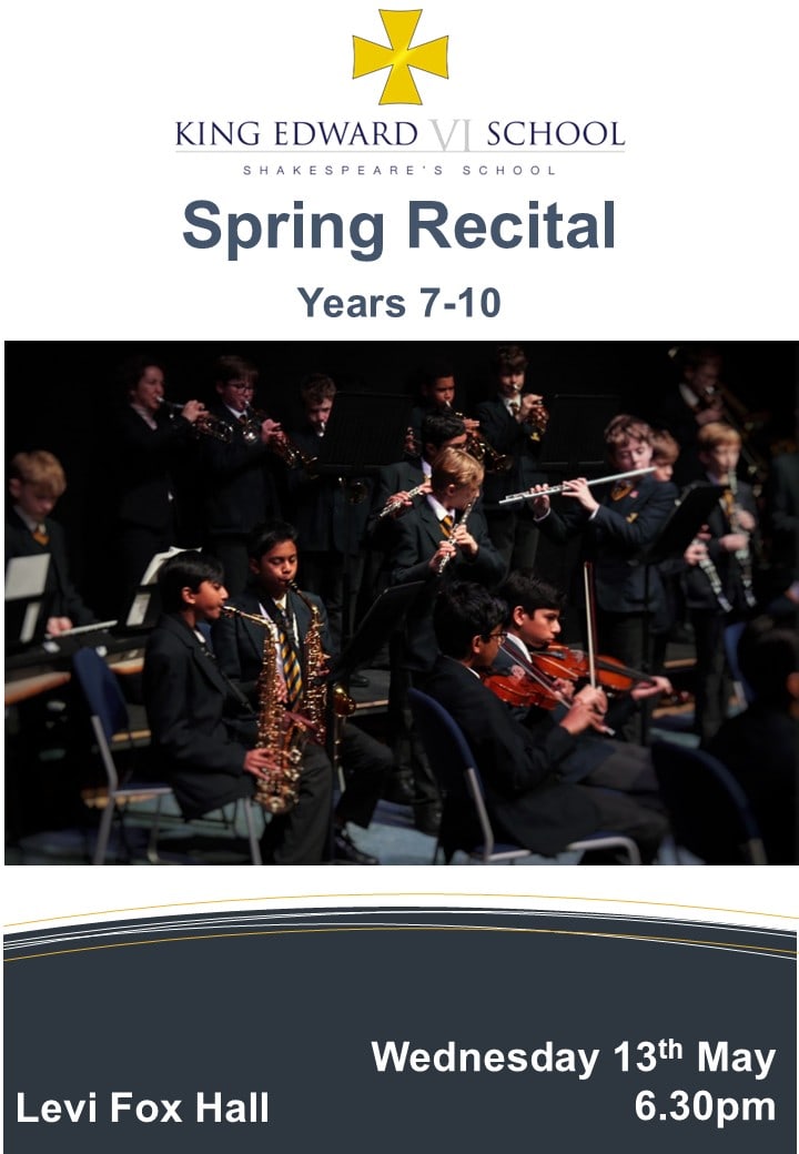 King Edward VI School spring recital