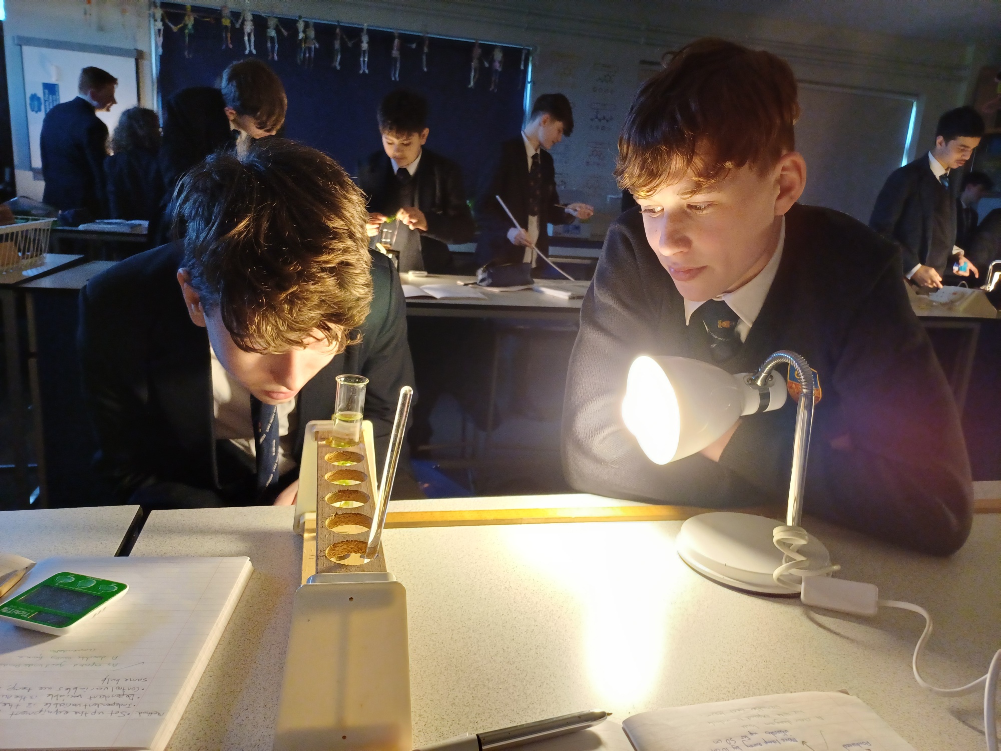 Lancaster Royal Grammar School science lesson