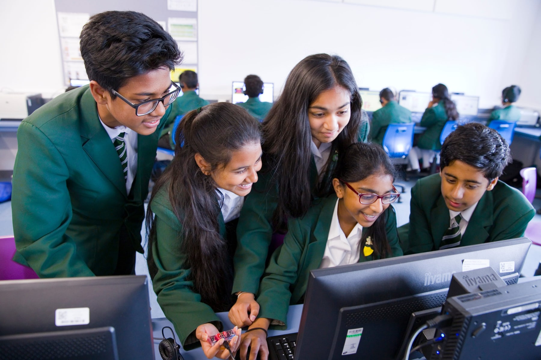 Langley Grammar School computing lesson