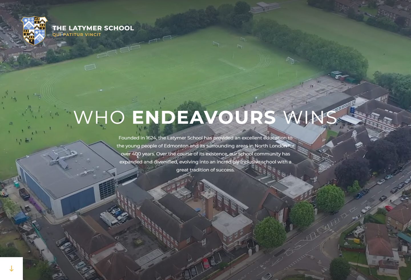 The Latymer School homepage screenshot