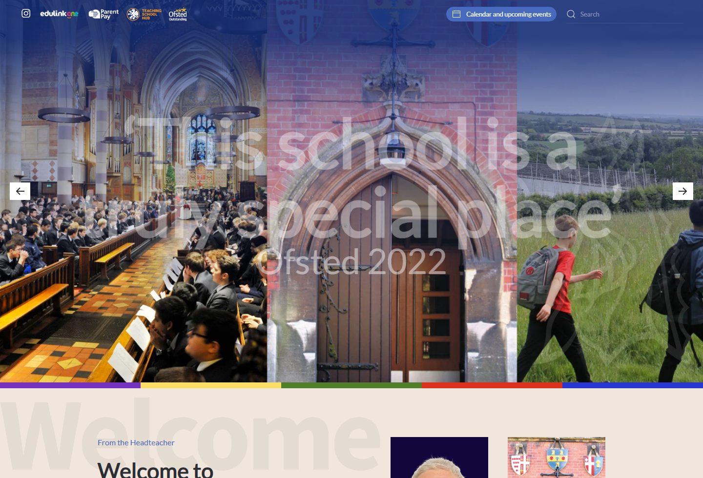 Lawrence Sheriff School homepage screenshot