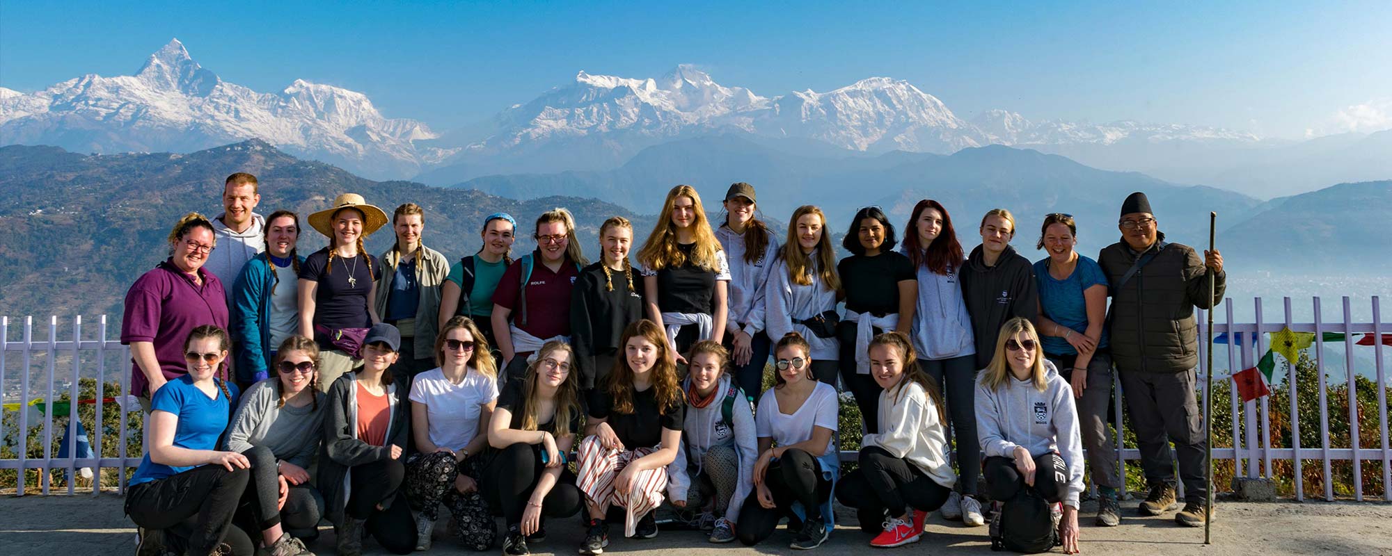 Maidstone Grammar School for Girls student trip group