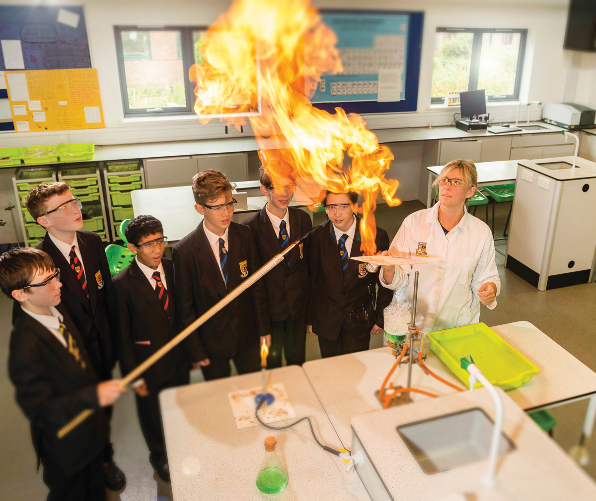 Marling School science lesson