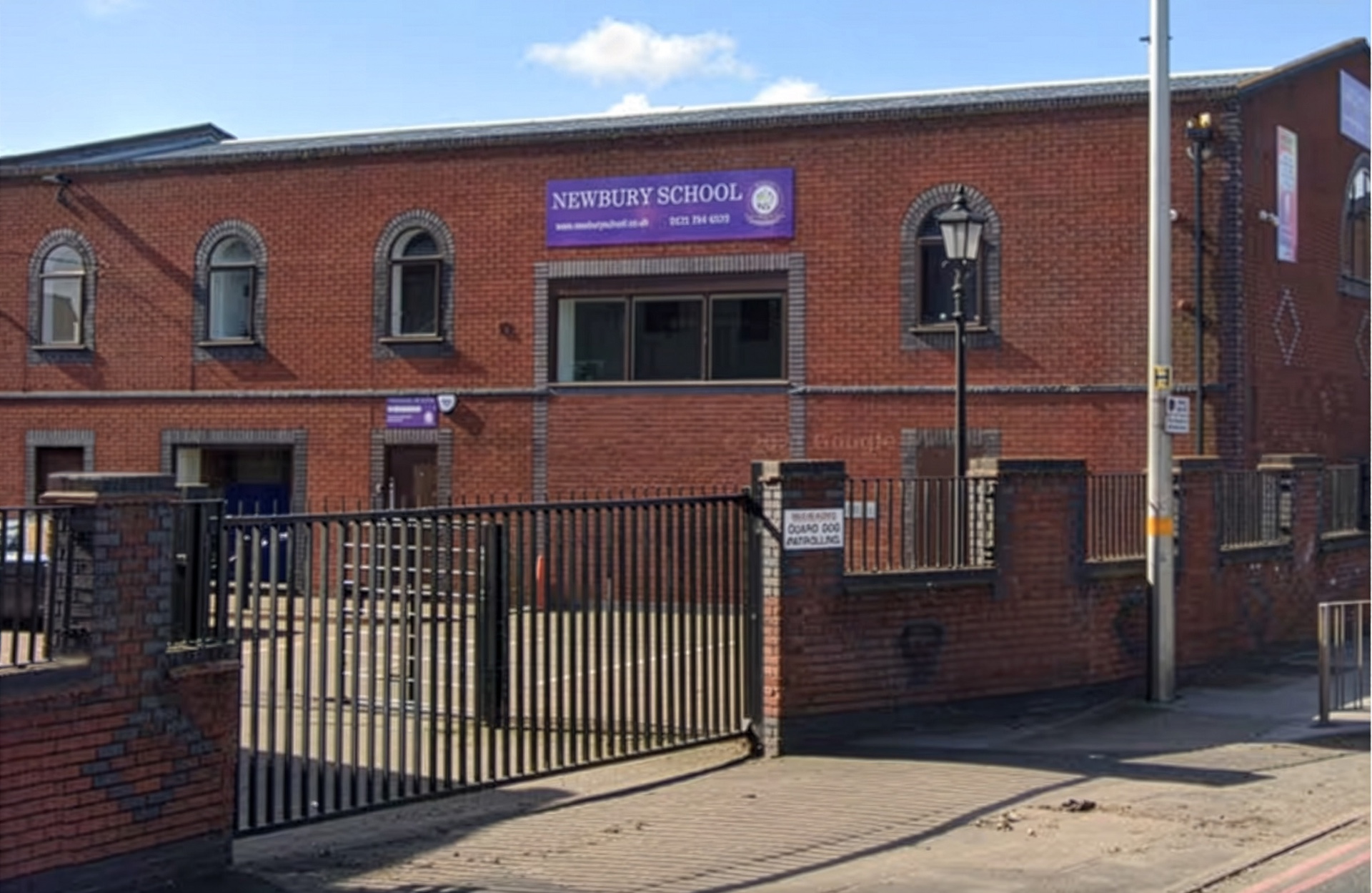 Exterior of Newbury Independent School