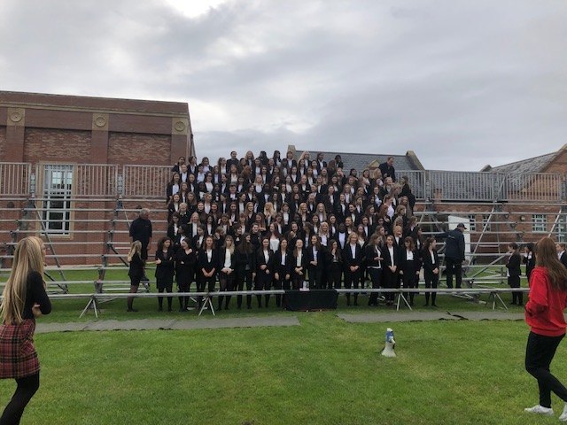 Newport Girls' High School Academy whole school photo
