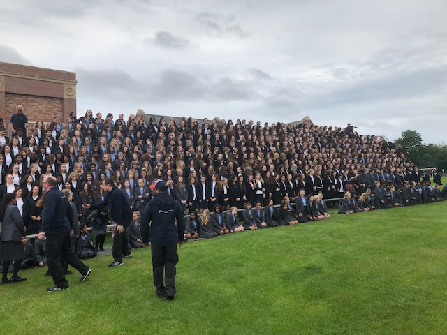 Newport Girls' High School Academy whole school photo