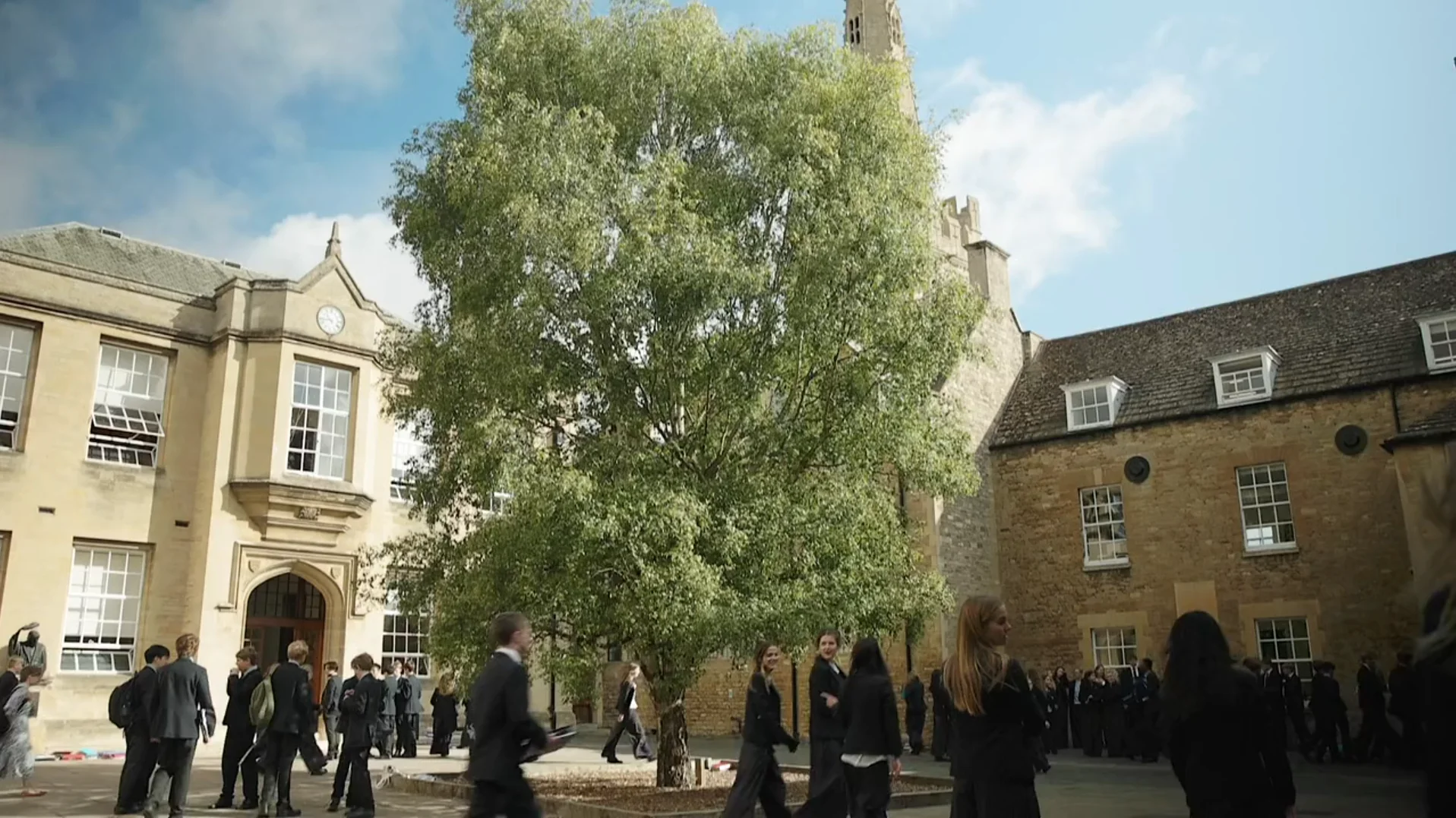 Campus view of Oundle School