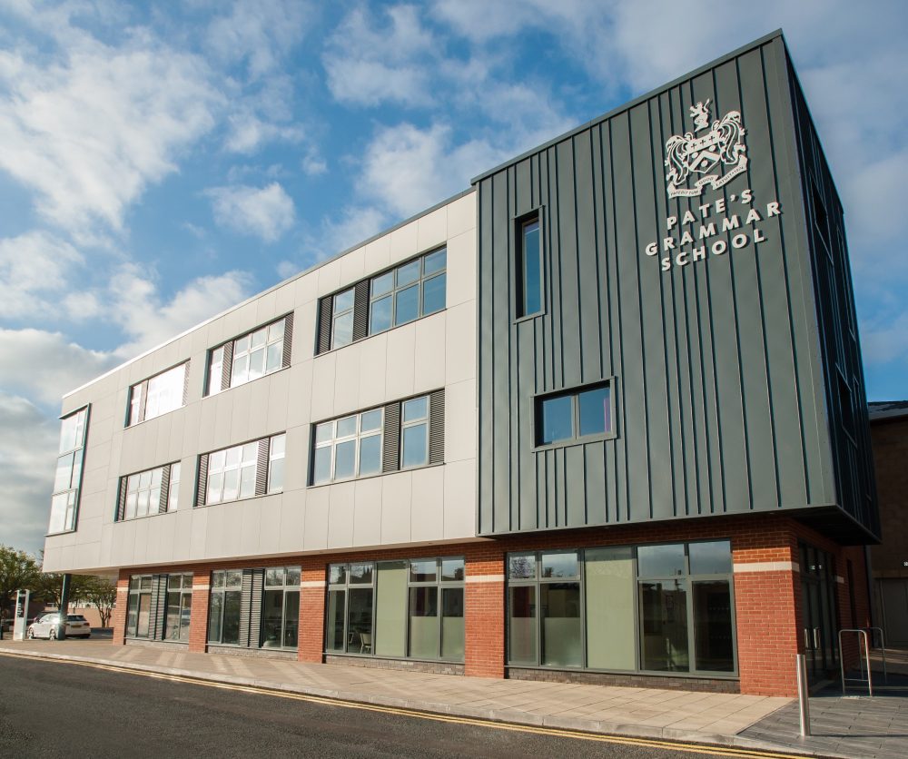 Exterior of Pate's Grammar School