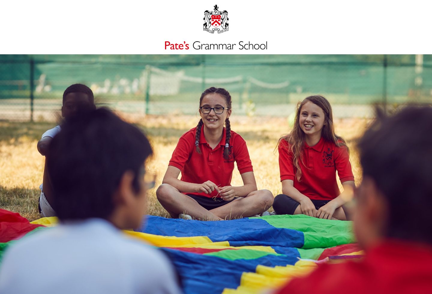 Pate's Grammar School homepage screenshot