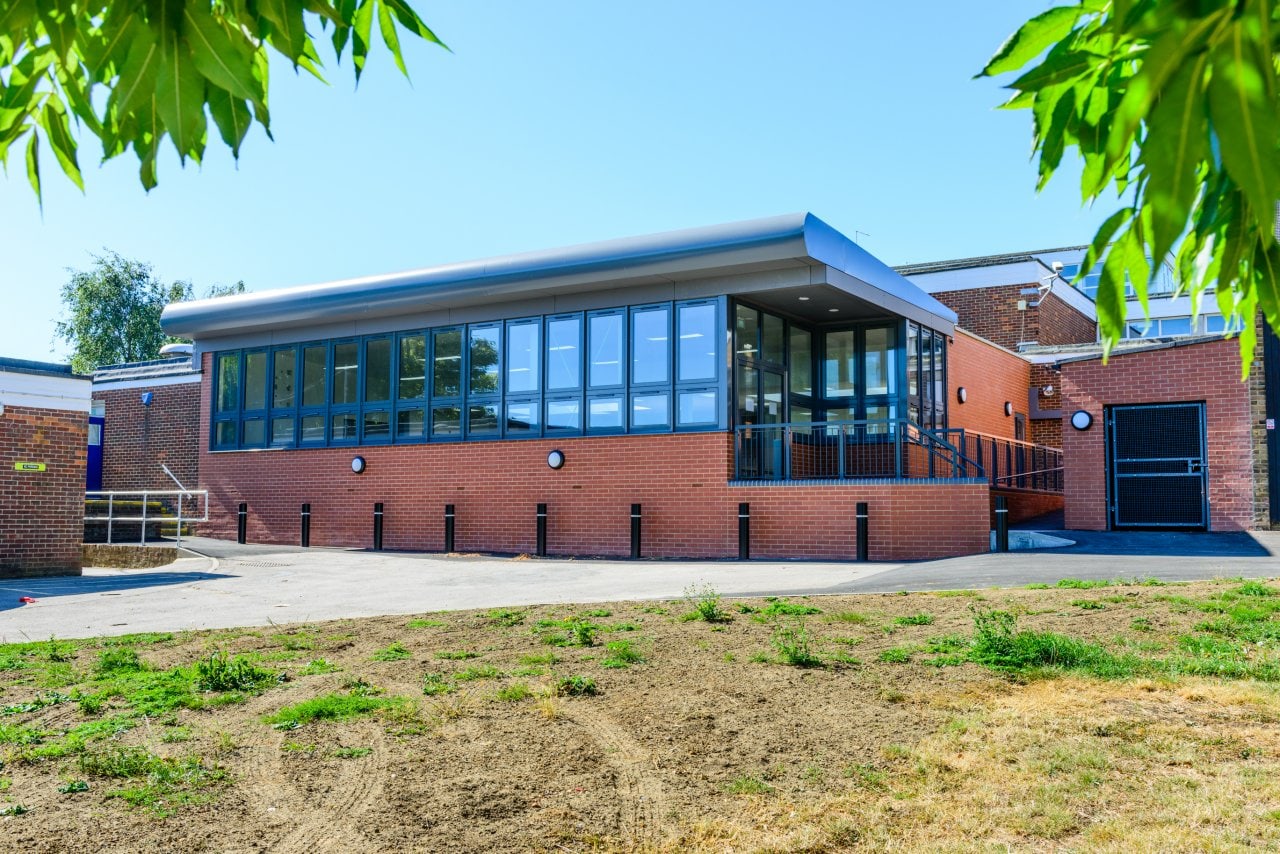Rainham Mark Grammar School school building exterior